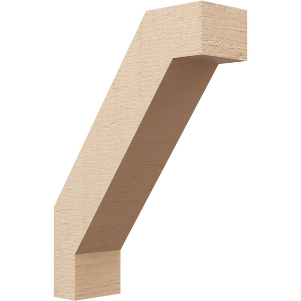 Ekena Millwork 5-inch W x 16-inch D x 22-inch H Burlington Rough Cedar Woodgrain TimberThane Knee Brace, Primed BRCUR05X16X22BURRCPR - main